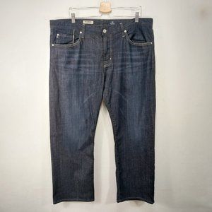 AG Adriano Goldschmied Jeans Mens 38X27 (38x32) The Protege Straight Dark Wash